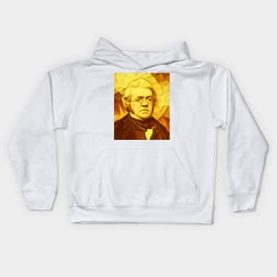 William Makepeace Thackeray Golden Portrait | William Makepeace Thackeray Artwork 11 Kids Hoodie